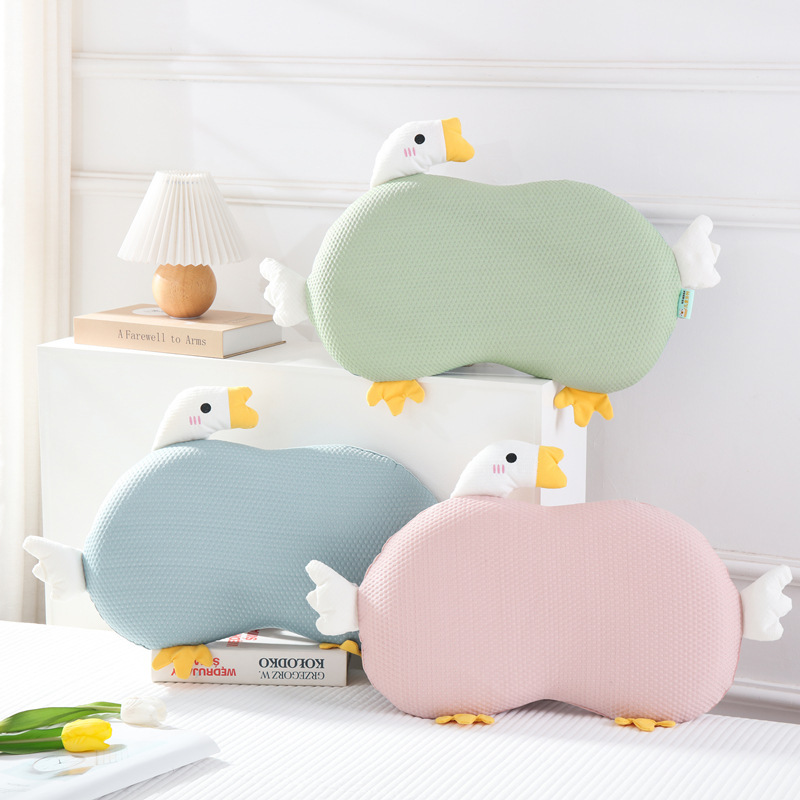 Children's Pillow Cool Pillow Summer Cool Silk Memory Foam Pillow Core Kindergarten Nap Anti-sweating Baby Styling Pillow
