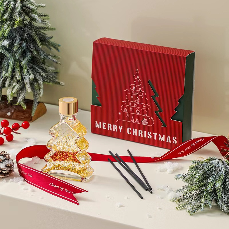 Caja de regalo de fragancia de Navidad, jardín de jasmin, fragancia fresca y fragancia perdurable, decoración de dormitorio de oficina