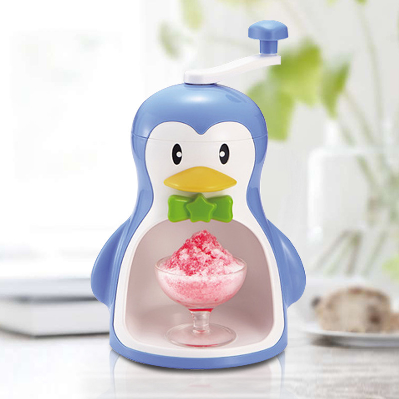 Japanese Imported Pearl Metal Household Manual Ice Planer Ice Cracker Small Soft Smoothie Bear Penguin Small
