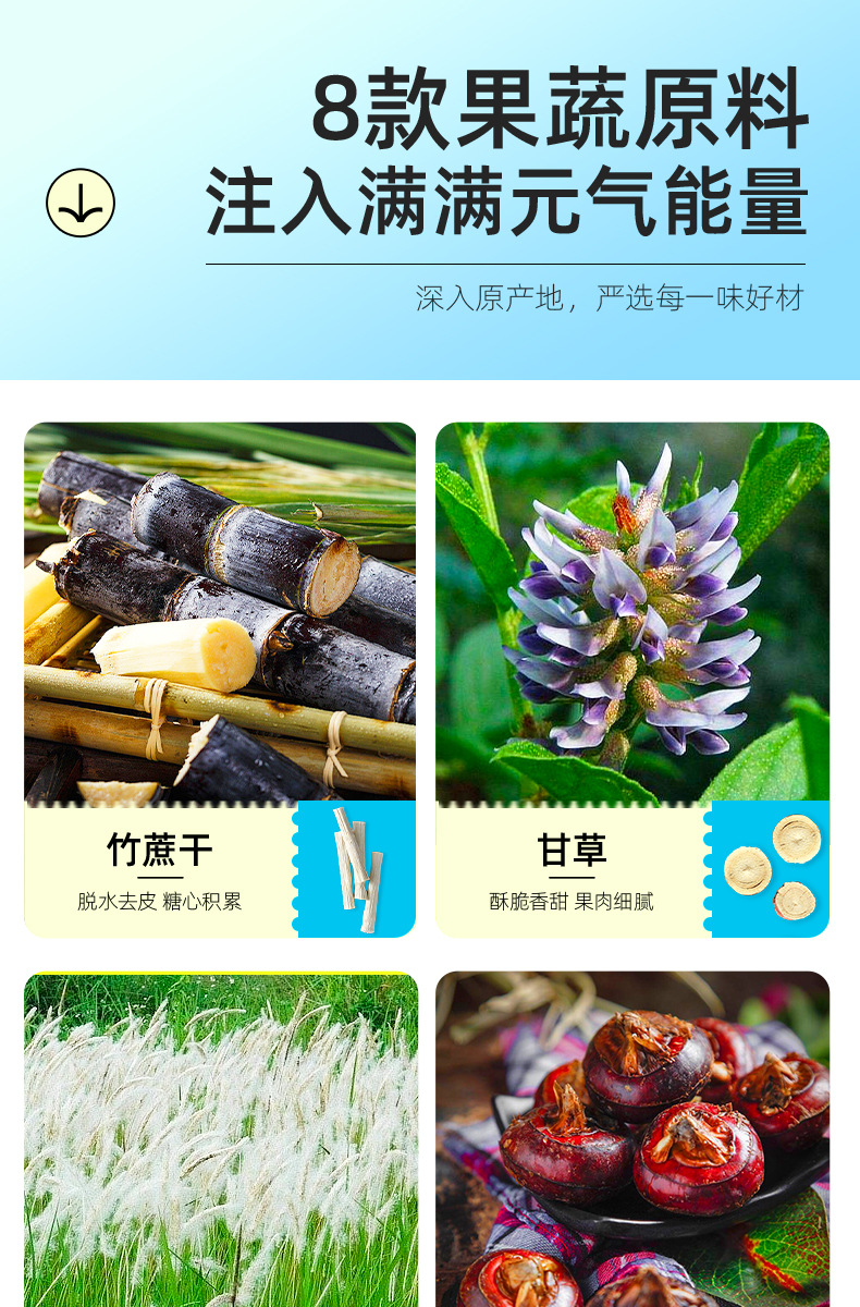 Cooling Herbal Tea Bamboo Cane Cogongrass Root Water Chestnut Fig Honey Date Triangle Bags 120g 12 Bags quality and texture