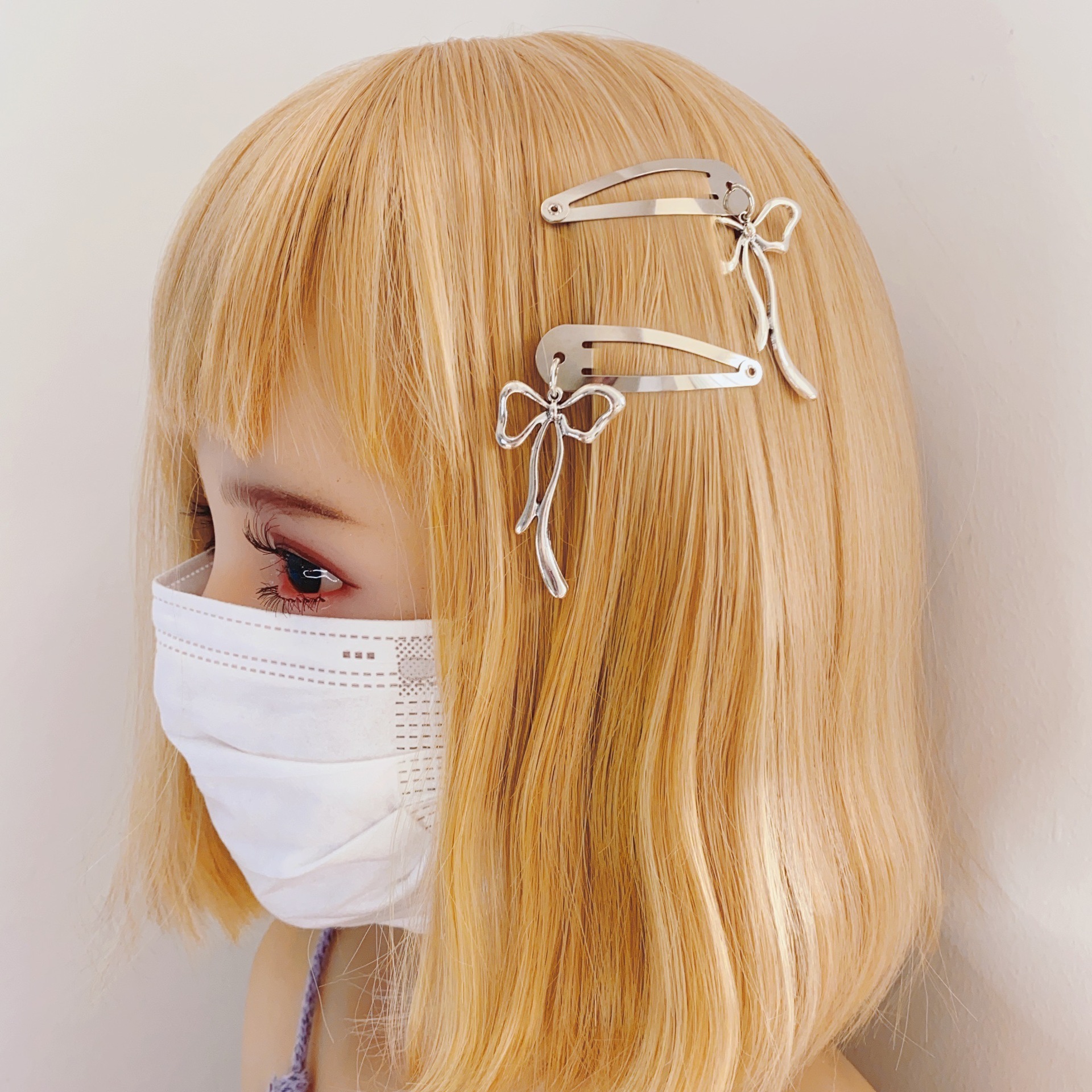 14g Weight Charm Hair Clips Hair Accessories Type 1 Pair Quantity Holiday, Street Occasion Alloy Material Bow Knot Pattern All Seasons Season Women's Gender Y2K, Sweet Style Y2K Sweet Women's Bow Knot Alloy Charm Hair Clips 6