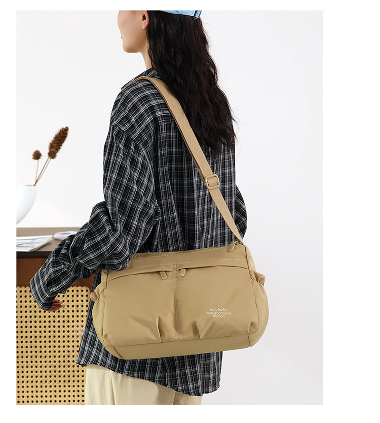 Colorful Fox's new nylon fabric women's crossbody bag, water-resistant crossbody bag, lightweight single-shoulder multi-layered crossbody bag undefined