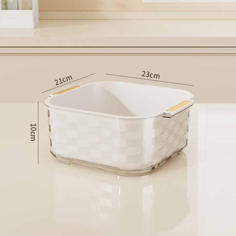 투명한 흰색 사각형 스몰 사이즈