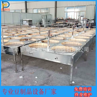 半自动不锈钢腐竹机生产线豆制品设备焦作地区圆形腐竹锅厂家直销