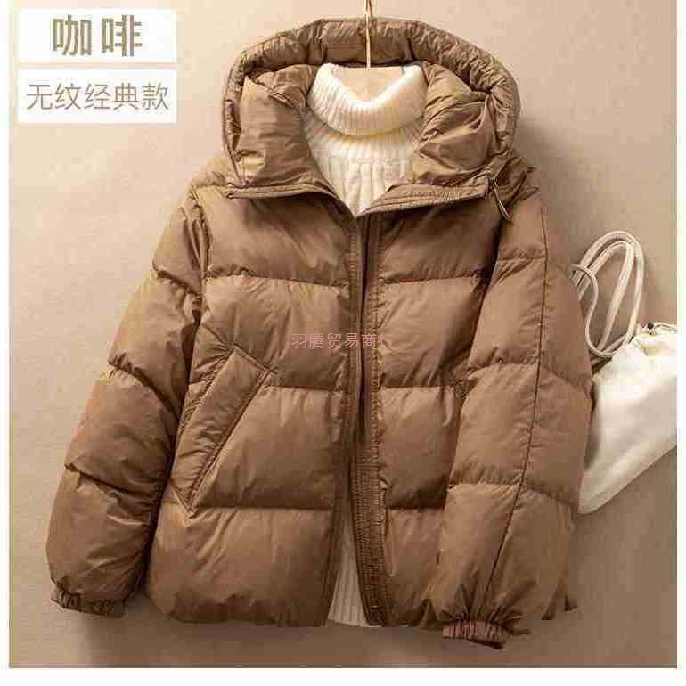 黑色短款羽绒服女2025年新款爆款冬装女装秋冬外套女厚冬季加厚潮