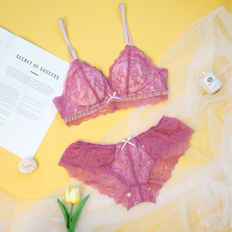 French-Style Triangle Cup Women's Push-Up Side-Gathering Comfortable Wireless Bra for Women, Anti-Sagging and Breast-Lifting Bra