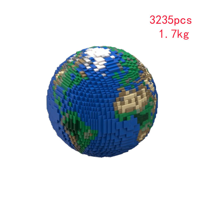Cross-border Hot-selling In-stock MOC-28967 Small Particle Assembly Building Block Toy, Simulated Earth DIY Model_voghion.com