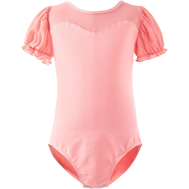 Ropa de baile para niños ropa de práctica ropa de baile para Niños Niñas Ropa de Ballet manga corta manga de soplo entrepierna abierta danza China