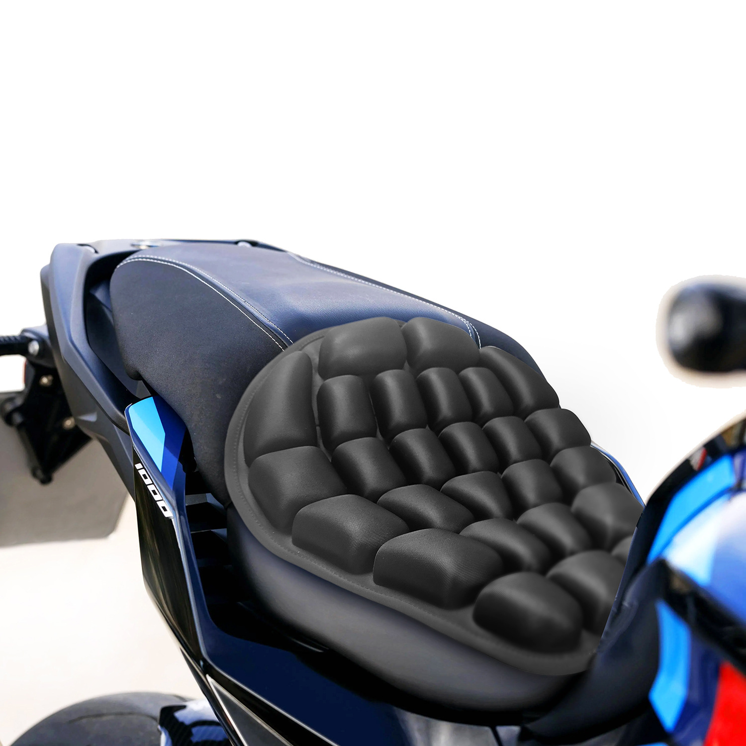 Koc Motorcycle Airbag Cushion Shock-Absorbing and Decompression Straddle Air Cushion Breathable and Insulated Motorcycle Inflatable Cushion
