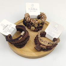 加粗款发圈超市高档吊卡皮筋大肠圈头绳批发2元店饰品扎头发绳女