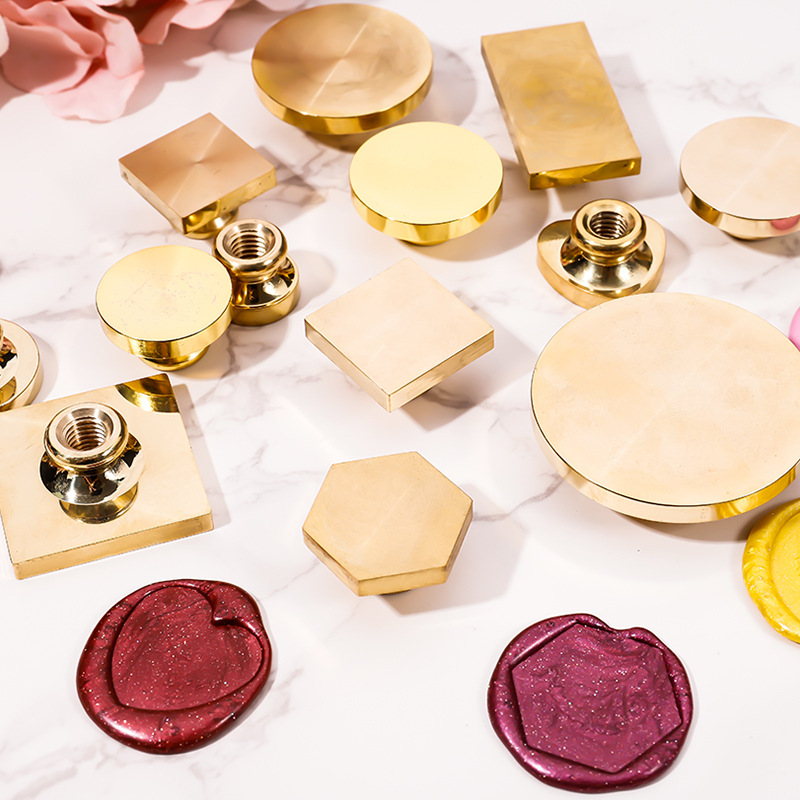 Suministro directo de fábrica sello de pintura de fuego material de cabeza de cobre sello de pintura de fuego cabeza de cobre en blanco sello de pintura de fuego material de sellado de cera