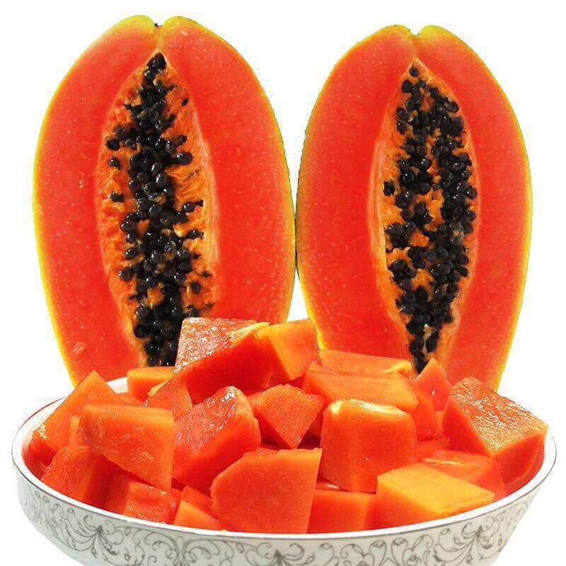 Trade price Hainan Red milk Papaya 10853 fresh Papaya fruit