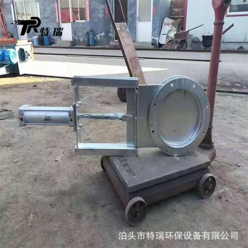 电动气动手动污水插板阀方形气动插板阀手动圆口密封式插板阀300