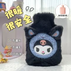 漫画サンリオ湯たんぽinsかわいい黒クロミ湯たんぽ注水式学生厚手カイロ