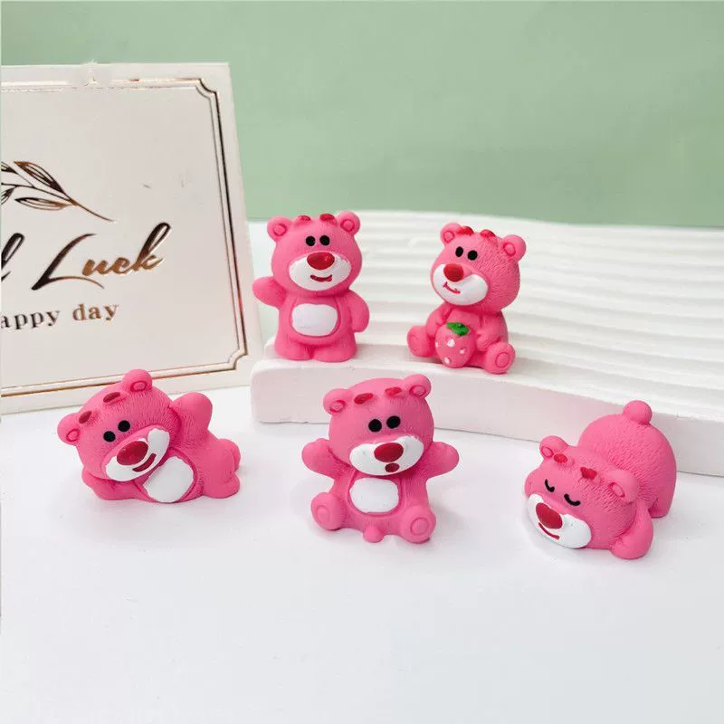 Мультяшные DIY аксессуары трехмерные украшения клубничный медведь новый продукт