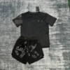 Black shorts, with short sleeve