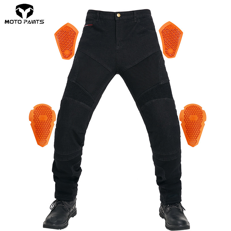Factory Direct Sales Summer Cycling Jeans Motorcycle Elastic Breathable Mesh Motorcycle Pants for Men and Women with Protective Gear Factory Direct Sales Summer Cycling Jeans Motorcycle Elastic Breathable Mesh Motorcycle Pants for Men and Women with Protective Gear