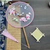 Double-sided embroidery-Pink Magnolia Bird