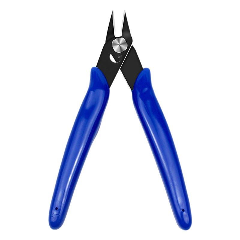 Синяя ручка 170 электронные кусачки промышленная насадка пластиковые диагональные плоскогубцы Модель Клещи для обрезки ручной инструмент