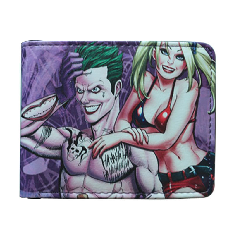 Black Jack Knight billetera corta de dos veces Héroe de dibujos animados estudiante monedero