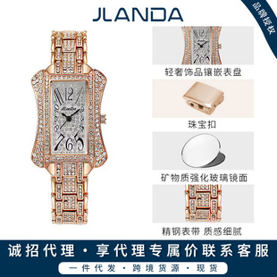JLANDA��Ʒ�����p��С���߼���Ůʿ���M��Ƕ�߶�ʯӢ�ֱ�Ů