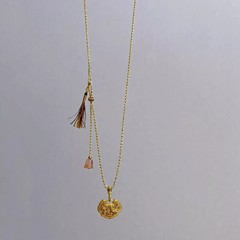 ゴールドカラーリトルベルセーフロック編組ロープネックレス DIY 半完成品は翡翠ユニバーサルチェーンライト高級スタイルストラップを掛けることができます