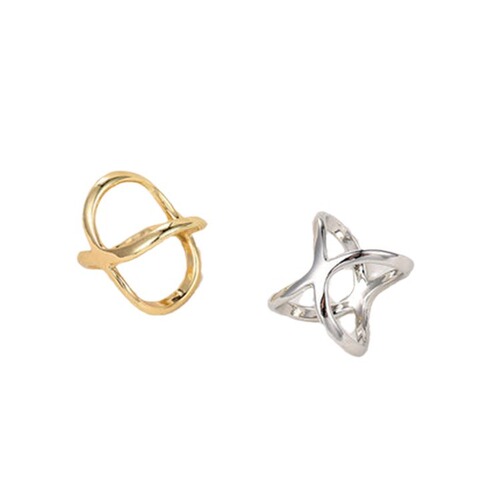 Silk scarf buckle, versatile brooch, two-purpose simple scarf, three-ring buckle accessories, X-shaped square scarf, shawl, corner knotted buckle