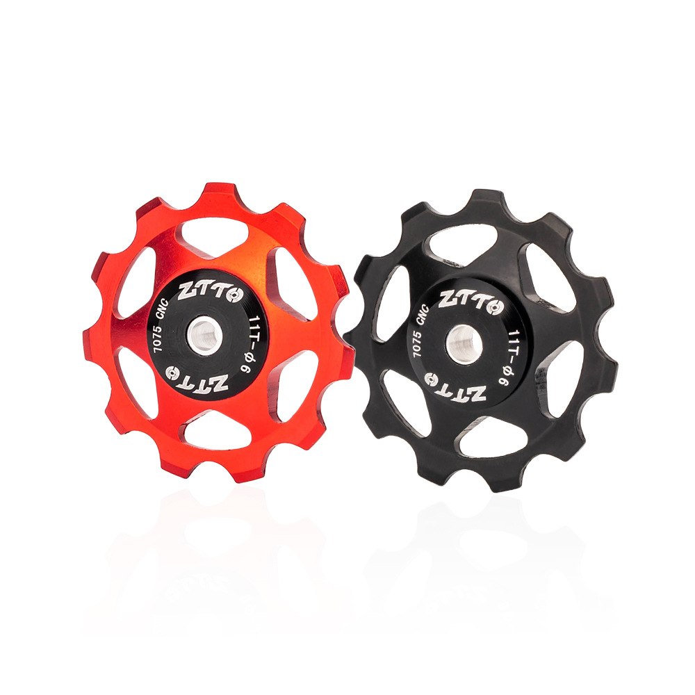 ZTTO rodamiento de metal acero Peilin bicicleta de montaña bicicleta de carretera rueda guía trasera rueda guía 11T rueda guía de aleación de aluminio