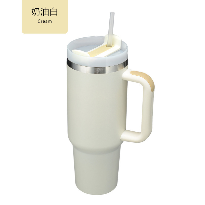 新型クロスボーダー40オンス二世代ハンドルカップ氷覇カップ保温保冷ストロー付きコーヒーカップステンレス保温カップ|undefined