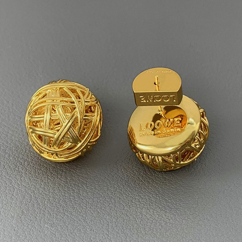 Ro Jia Golden Hollowed-Out Woven Earrings for Women, Elegant & Affordable Luxury, Unique Design, High-End Appeal—Oversized European and American-Style Earrings Available for Wholesale