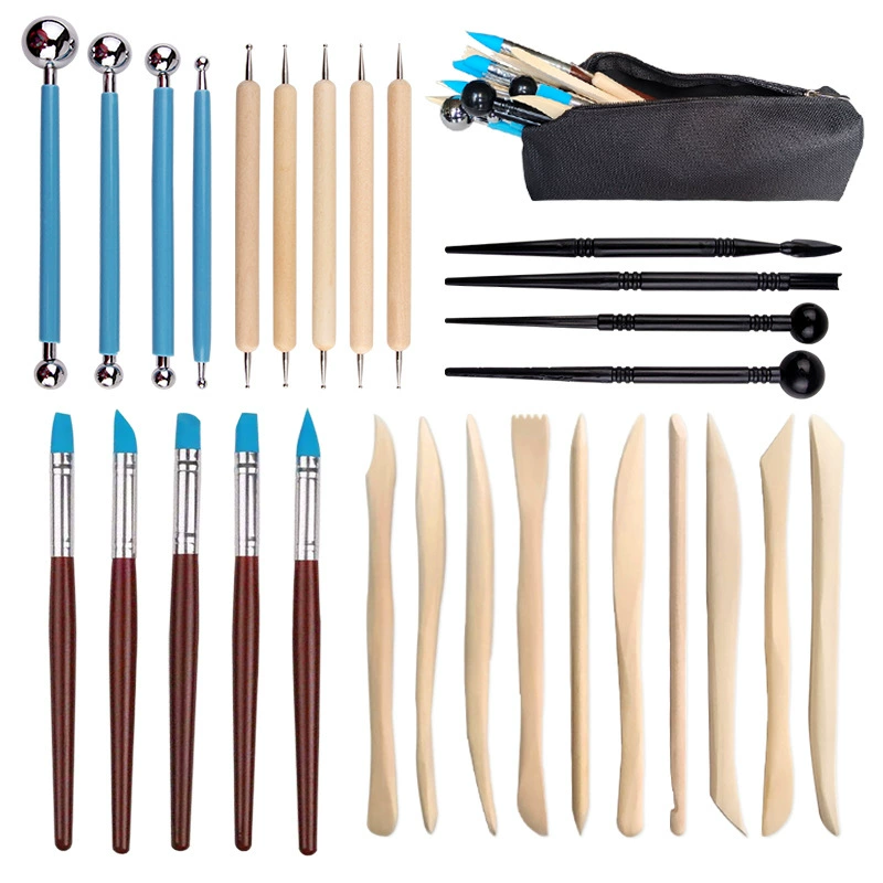 Ceramics, set, clay, silicone fondant, Amazon, 28 pieces