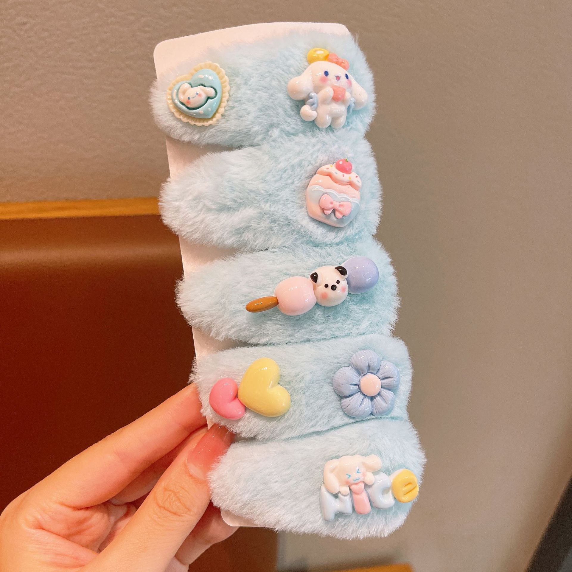 KULOMI Kids Hairpin Set Cute Sanli Pantalones Pequeñas Niñas Pequeñas Pequeñas