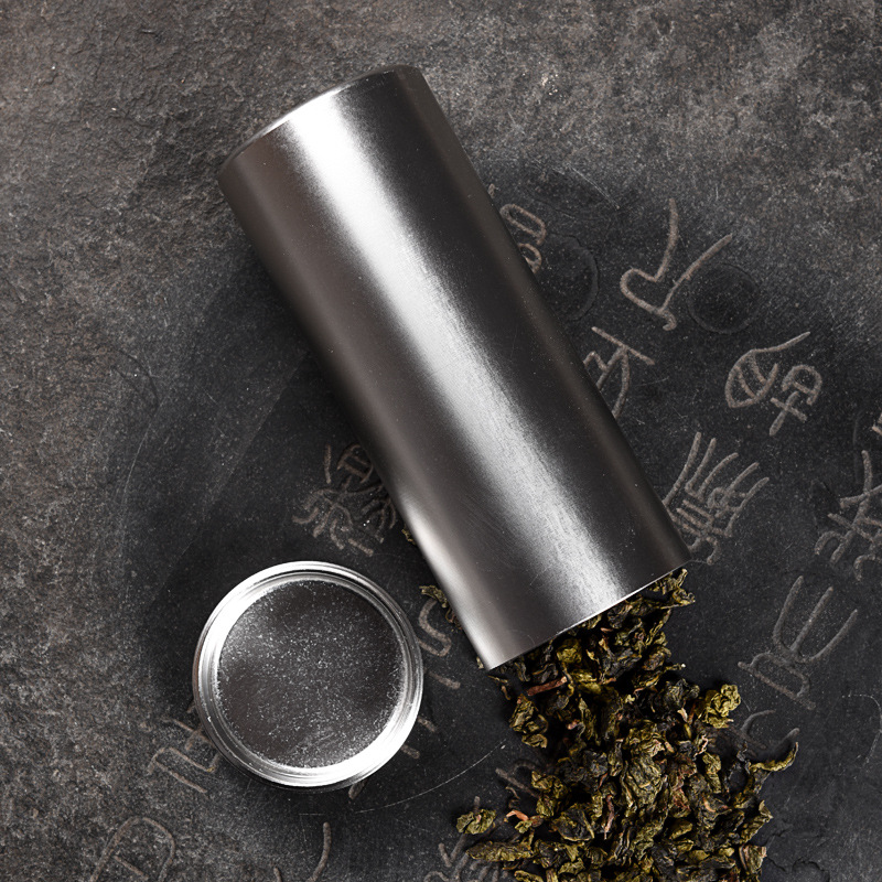 便携迷你旅行茶叶罐大号铝合金属小罐茶包装礼盒茶盒茶叶随身罐子