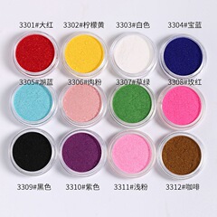 Autumn and Winter Series Velvet Powder Snowflakes Powder Wool Velvet Plush Nail Decorations Wholesale Nail Accessories