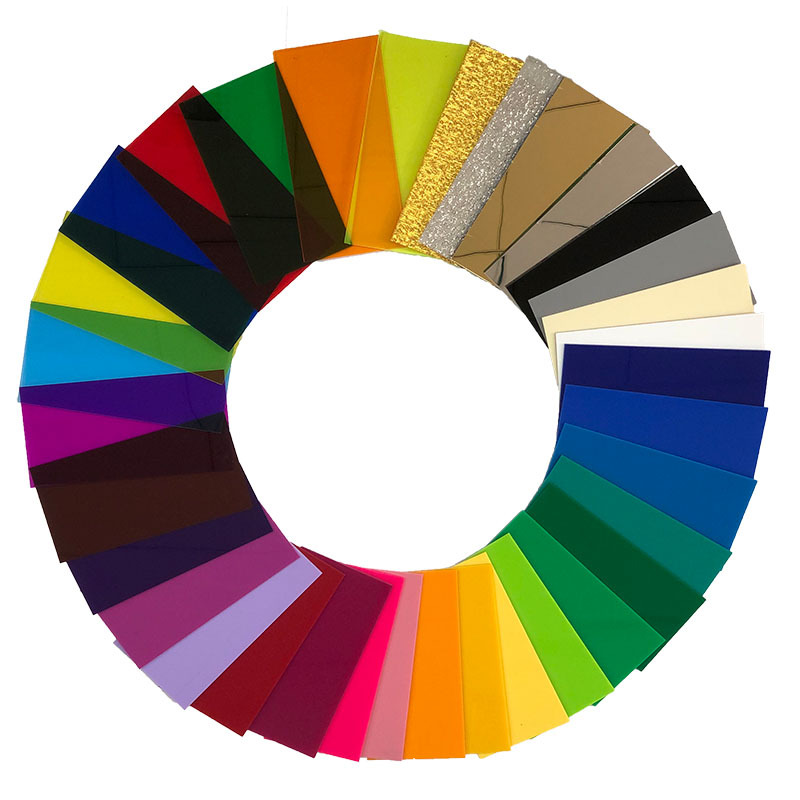 彩色亚克力板透明桌腿板激光切割PS有机玻璃板按图加工切割UV折弯