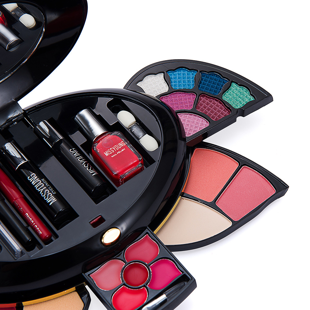 MISS YOUNG Multi-functional Makeup Palette, Eyeshadow Blush, Contouring Set, Makeup Palette, Makeup Box, Nail Polish, Eyeliner undefined