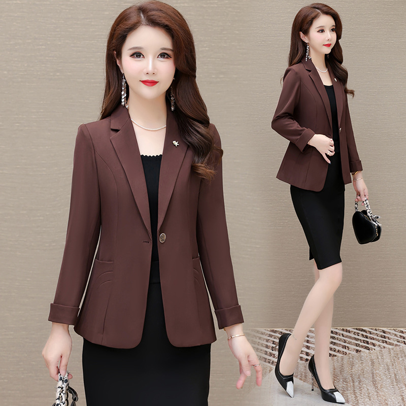 Fashionable short spring elegant classic suit jacket