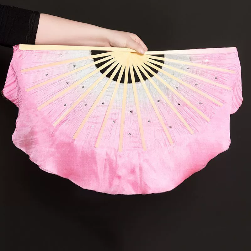 Dance fan simple silk dance fan double-sided children's Yangko 8 dance fan kindergarten primary school students performance.
