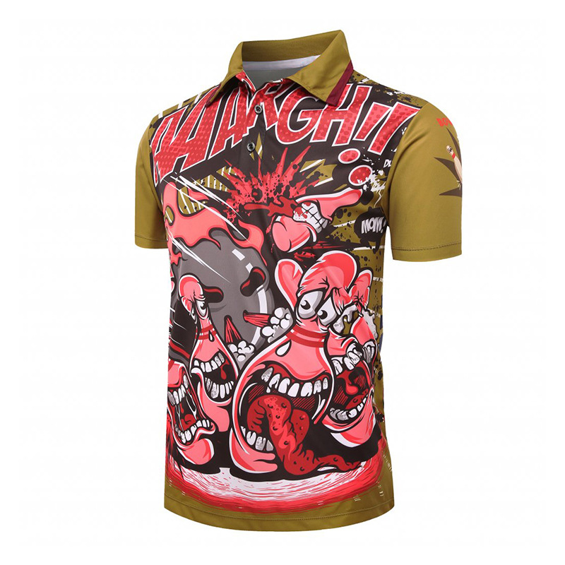 Personalizada regalos de comercio exterior polo OEM ODM impresión de sublimación en caliente polo delgado cuello vertical camiseta publicitaria procesamiento