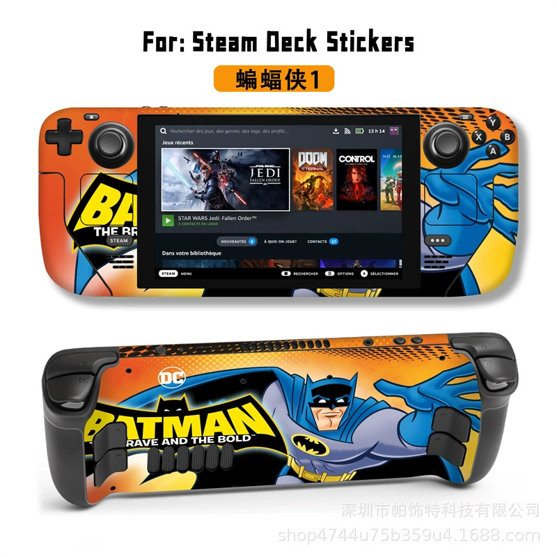 Подходит для наклейки Steam Deck, наклейка на Steam Deck Patch, Steam Panda, вручную, персональный пиксель