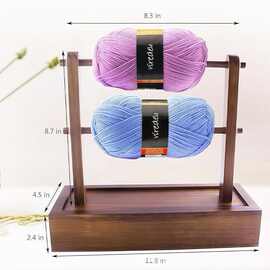 实木线轴架针织毛线剪刀收纳架手工编织工具架家用木质毛线轴架子