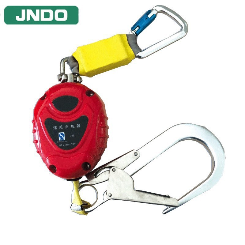 厂家供应3m防坠器高强度坠落防护工具织带式钢丝绳式速差自控器
