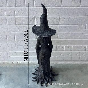 Cross-Border Amazon Resin Ornaments Halloween Crafts Ornaments Decorative Ghost Ornaments Outdoor Decoration Crafts