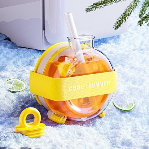 Verano hielo de dopamina de contacto cero presión de deshielo molde de hielo al aire libre taza de paja bebida de ejercicio curling