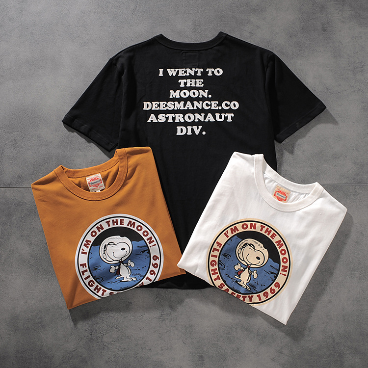 Spring and summer new American click wash cartoon print men's round-necked short-sleeved T-shirt comfortable youth half-sleeve 808 2