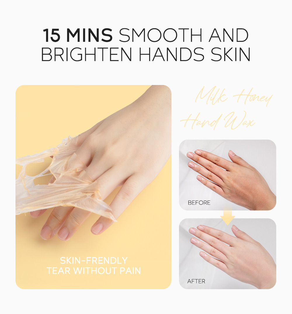 Cross-border English version LAIKOU Honey Milk Hand Wax 120g Hand Mask Moisturizing, hydrating and hydrating Autumn and winter manufacturer in stock undefined