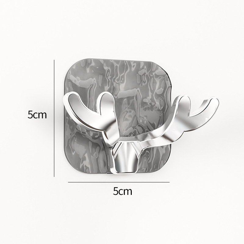 [Gancho de corbata de nube de lujo ligero] Gancho de galaxia Patrón de glaciar Gancho pegajoso transparente Punch-Enchufe de puerta libre colgando