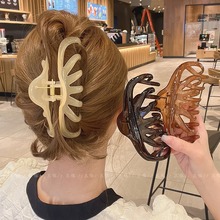 发量多抓夹女大号发夹法式复古发抓后脑勺盘发鲨鱼夹网红气质新款