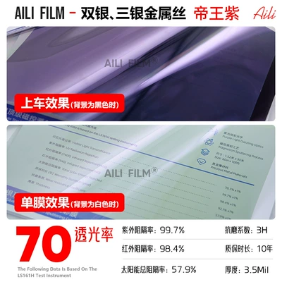 Film, Precious Metal Explosion-Proof Film, Automotive Film - 152m-x-15m-three-silver-metal-wires