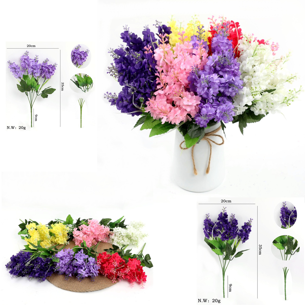 Simulación de flores